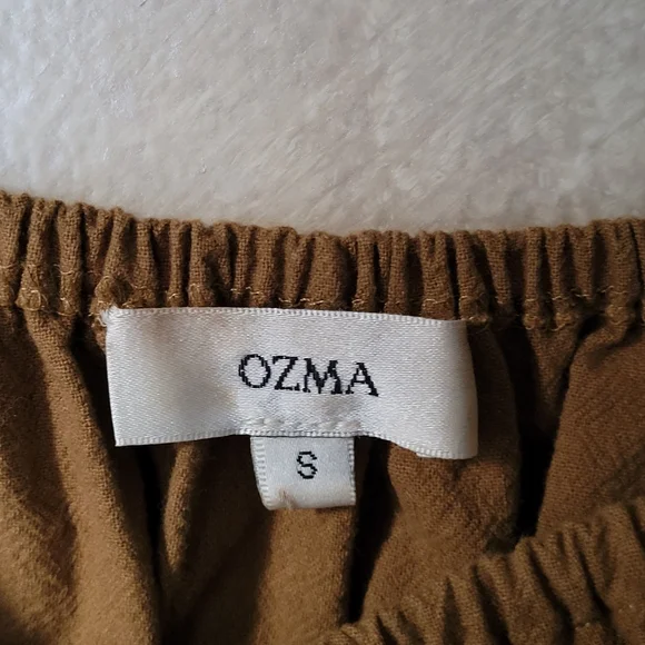 OZMA ANA DRESS IN OCHRE - Picture 6 of 6